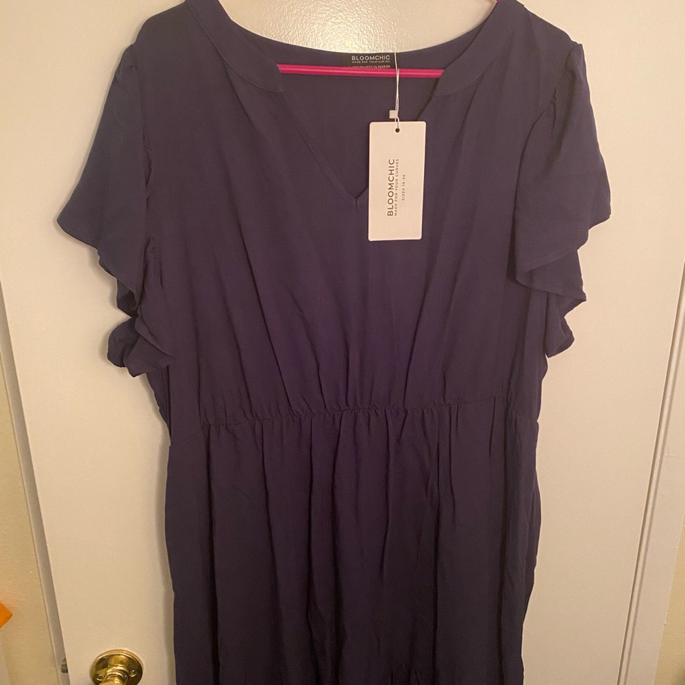 BloomChic Women's Deep Purple Maxi Dress